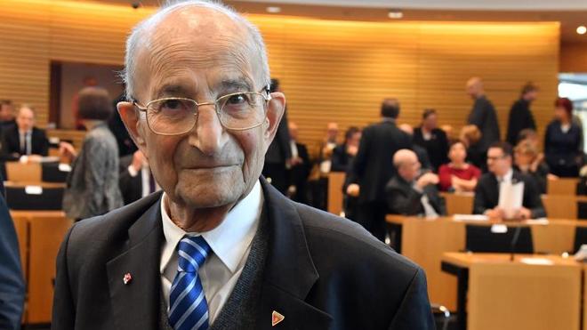 Gedenkstätten: Der Buchenwald-Überlebende Bertrand Herz.