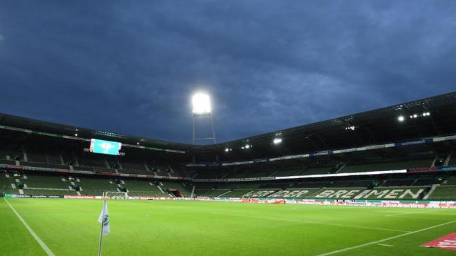 Fußball: Das wohninvest Weser-Stadion vor Spielbeginn.