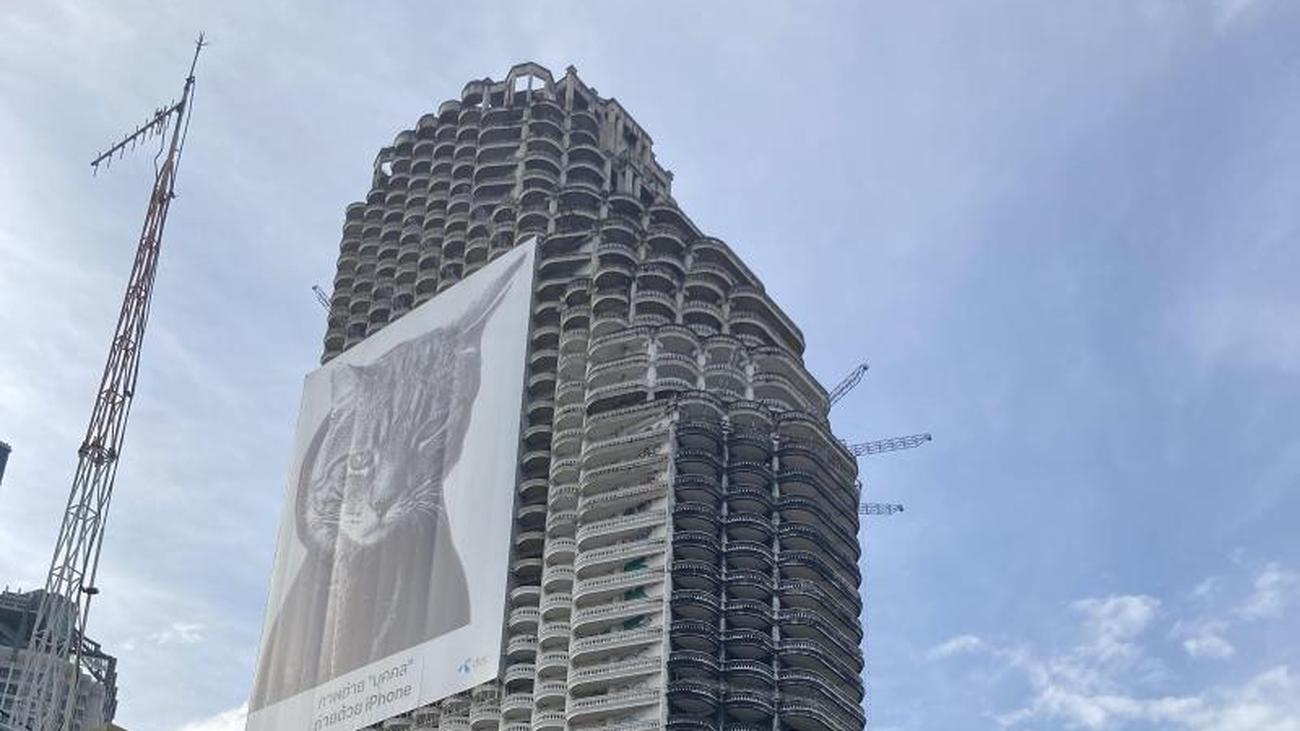Düsteres Betonskelett: Lost Place: Der Geisterturm von Bangkok | DIE ZEIT