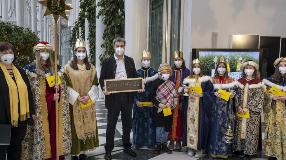 Brauchtum: Söder Empfängt Sternsinger In Orangerie Der Staatskanzlei ...