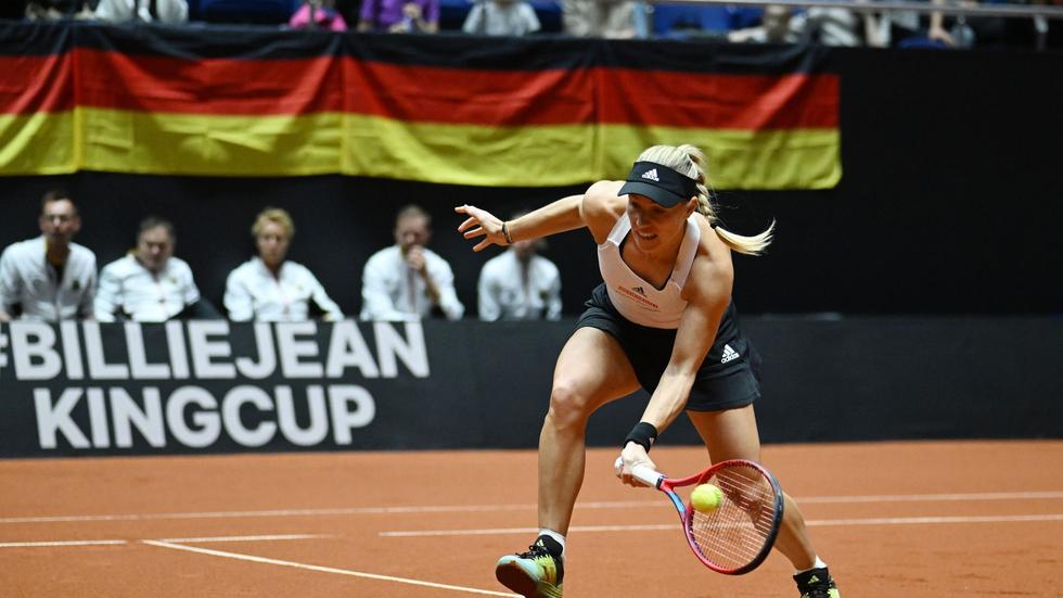 Deutsche Tennis-Auswahl: Angelique Kerber in Aktion.