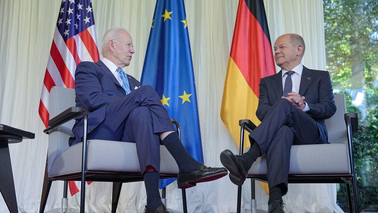 G7-Treffen: Scholz und Biden beschwören Geschlossenheit | ZEIT ONLINE