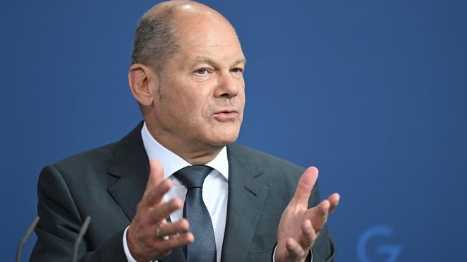 Energie: Bundeskanzler Olaf Scholz (SPD) spricht.