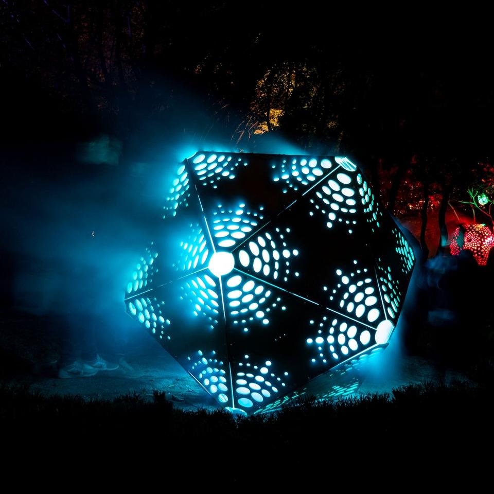 Ausstellung: Lichtkunst im Japanischen Garten im Planten un Blomen | DIE  ZEIT