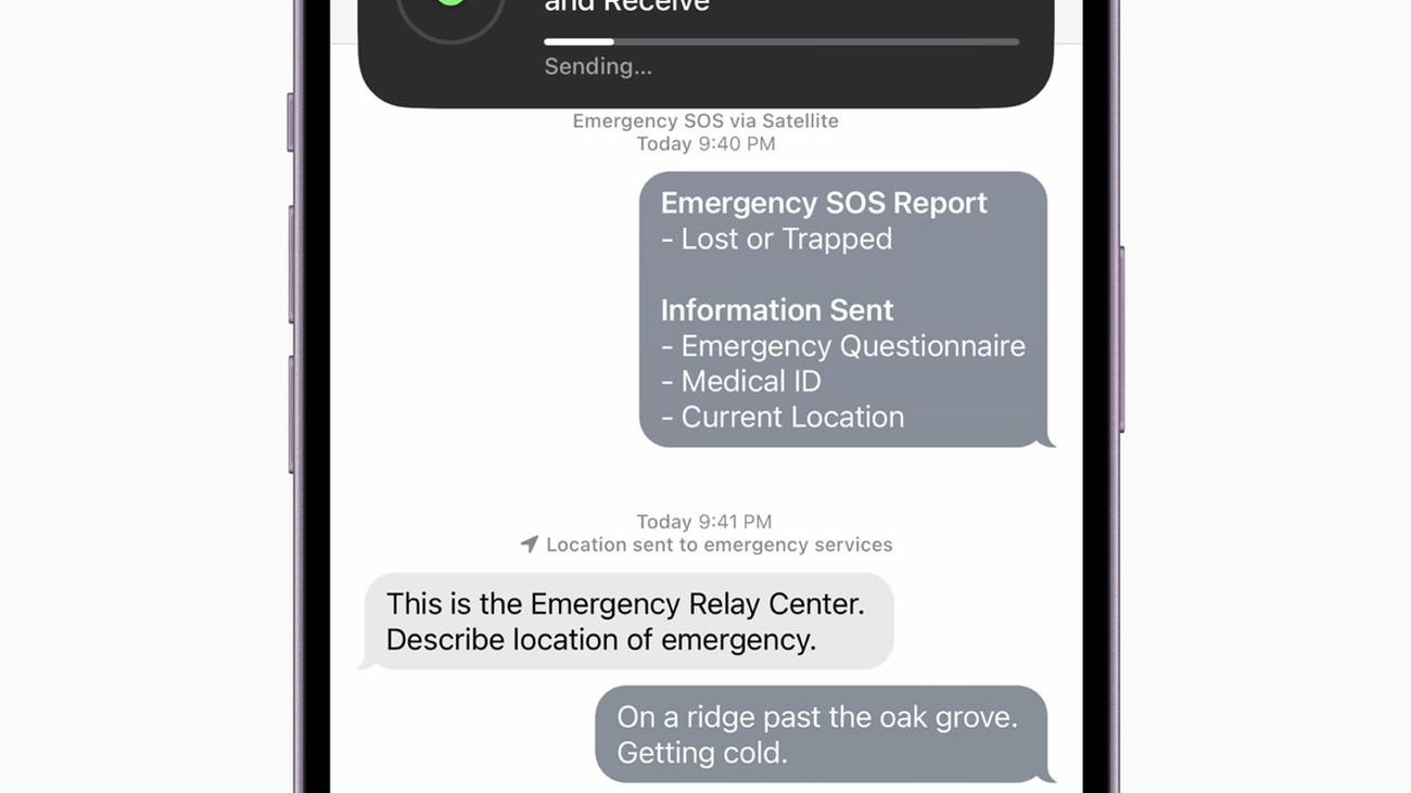 In den USA und Kanada zuerst Apple SatNotruf auf iPhone 14 startet