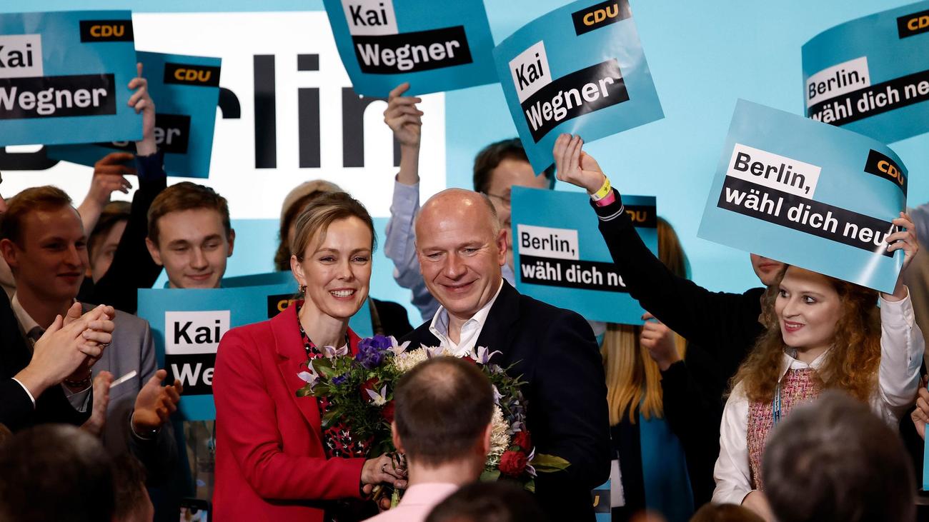 Landesparteitag CDU kürt Wegner zum Spitzenkandidaten für