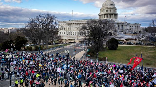 Kundgebung: USA: Abtreibungsgegner demonstrieren in Washington 