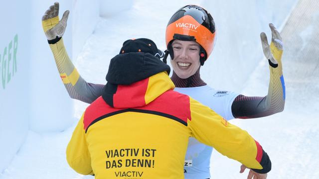Titelkämpfe in St. Moritz: Skeleton-Weltmeisterin: Debütantin Kreher gelingt Coup