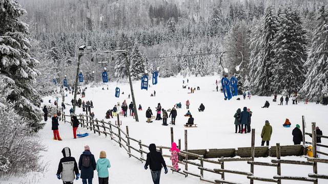 Tourismus: Schnee lockt Besucher in den Harz: Zum Rodeln und Skifahren