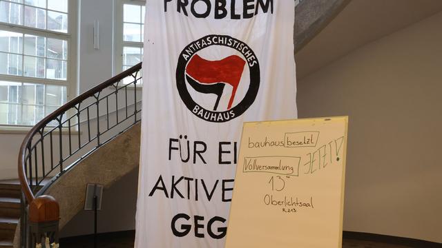 Protestaktion: Aktivisten beenden Besetzung der Bauhaus-Universität Weimar