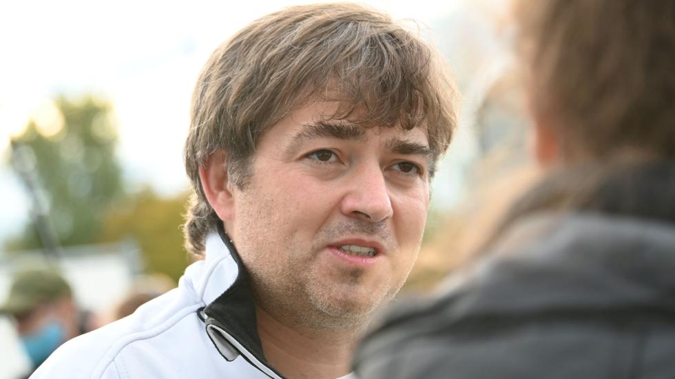 "Querdenken"-Initiator: Michael Ballweg, Initiator von Querdenken, gibt ein Interview.