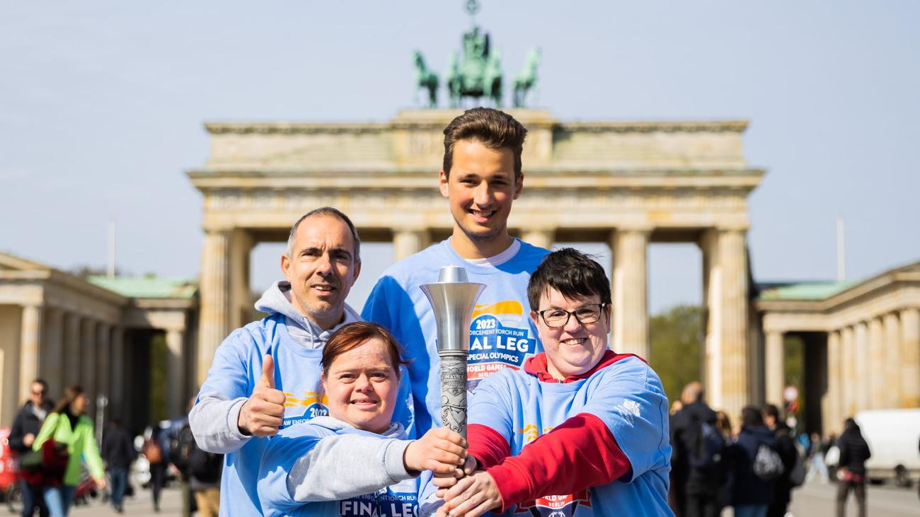 Weltspiele Fackel der Special Olympics World Games Berlin