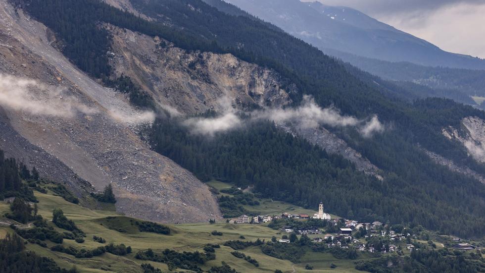 Brienz Felssturz Blick