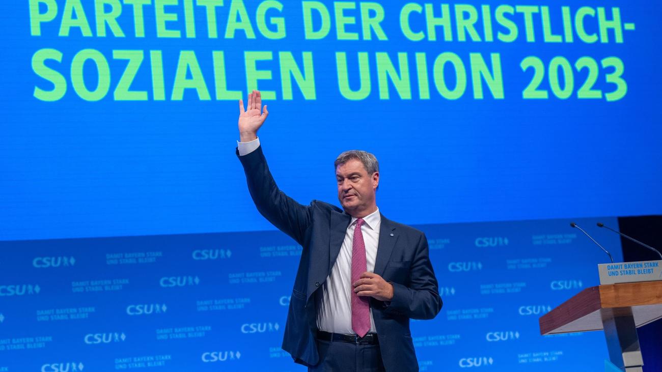 Bayern: CSU-Chef: Parteitag Bestätigt Söder Mit Persönlichem Rekord ...