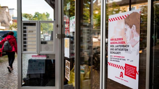 Protestaktion: Apotheken am Mittwoch aus Protest teilweise geschlossen