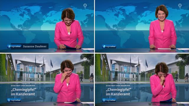 Fernsehen: «Tagesschau»-Sprecherin Susanne Daubner erklärt Lachanfall