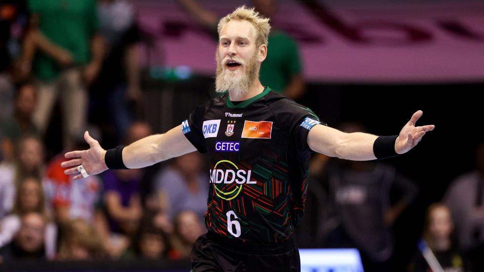 Handball: Matthias Musche vom SC Magdeburg jubelt. Sein Team hat in der Champions League einen weiteren Sieg eingefahren.