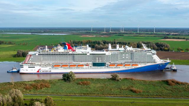 Schifffahrt: Kreuzfahrtschiff «Carnival Jubilee» in Eemshaven angekommen