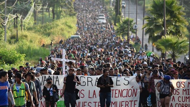 Migration: Tausende Migranten in Karawane durch Mexiko Richtung USA