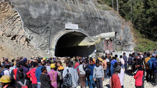 Indien: Rettungsaktion nach Tunneleinsturz unterbrochen 