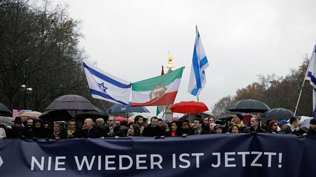 Berlin: Demonstration «Nie wieder ist jetzt» gegen Antisemitismus