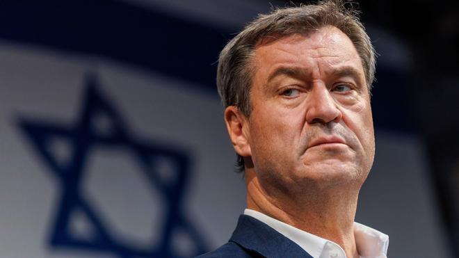 CSU-Chef : Söder besucht Israel: Solidaritätszeichen im Kriegsgebiet | DIE  ZEIT