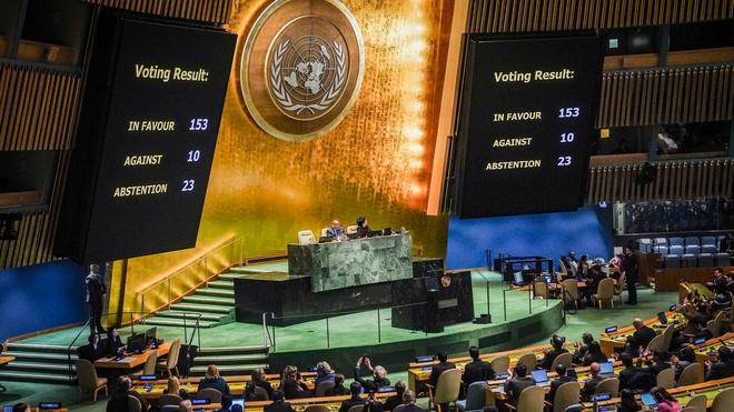 Nahostkonflikt: Resolutionen der UN-Vollversammlung sind nicht rechtlich bindend, sondern gelten als symbolisch.