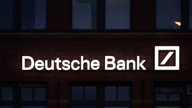 Finanzen: Das Deutsche bank Logo.