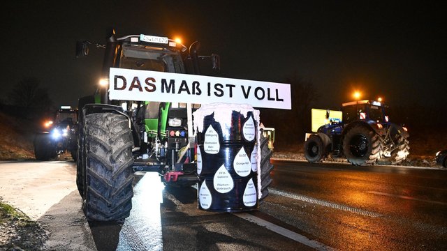 Agrar: Bauernproteste: Verkehrsbehinderungen im Süden Sachsens