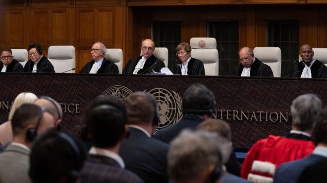 Internationaler Gerichtshof: Die Entscheidung des Internationalen Gerichtshofs der Vereinten Nationen in der Klage der Ukraine gegen Russland wird verlesen.