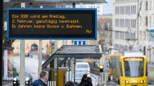 Stuttgart: Warnstreik im ÖPNV sorgt für erhebliche Einschränkungen