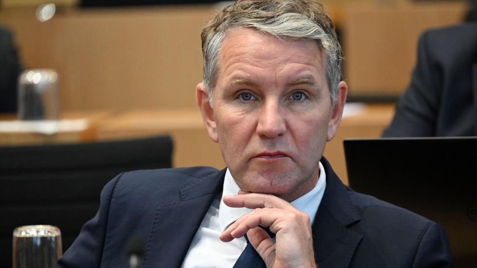 Extremismus: Björn Höcke, AfD-Fraktionschef, während einer Sitzung des Thüringer Landtags.