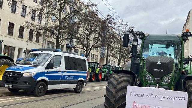 Magdeburg: Bauern protestieren vor Veranstaltung mit Ricarda Lang