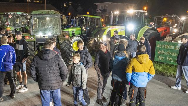 Dreiländereck: Landwirte protestieren in Polen gegen EU-Agrarpolitik
