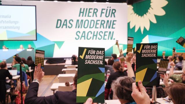 Parteien: Sachsens Grüne gehen mit Spitzentrio in Landtagswahl