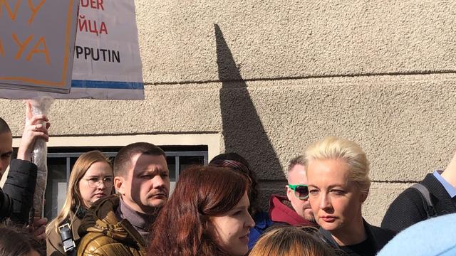 Demonstrationen: Nawalnaja bei Demo gegen Putin: Tausende wollen wählen