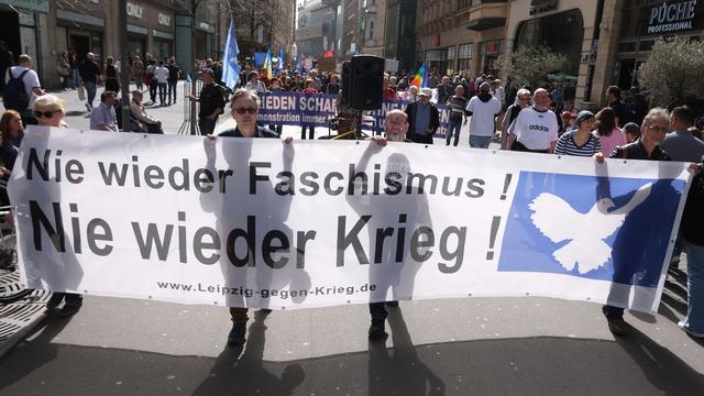 Demonstration: Ostermärsche in Sachsen für Frieden in Ukraine und Gaza