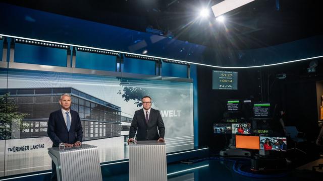 Medien: TV-Duell Voigt gegen Höcke beschert Welt TV Zuschauerrekord