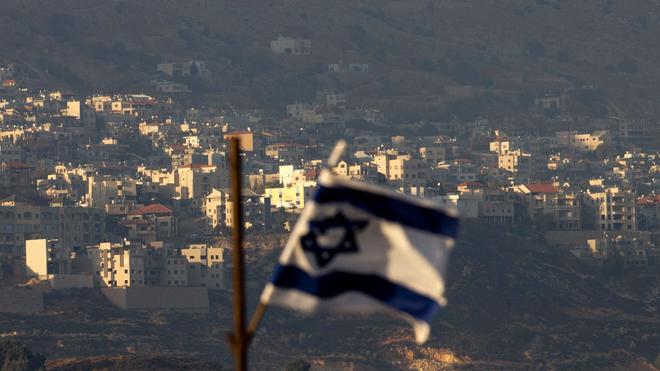 Israëlische Armeesprecher: een Israëlische vlag in het Israëlische leger.  (Symbool afbeelding)