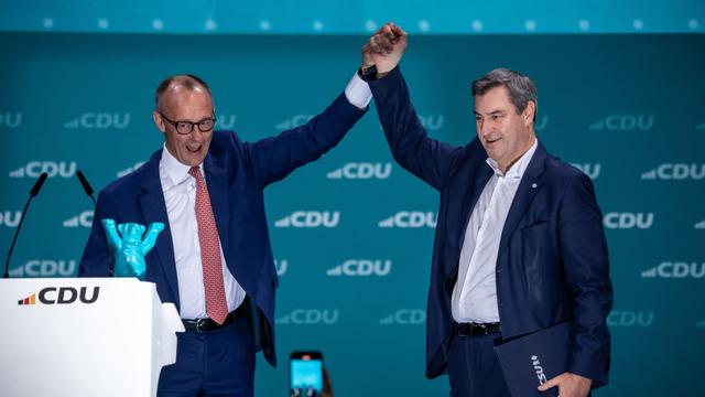 Bund: CDU-Parteitag applaudiert für Söders Absage an Schwarz-Grün