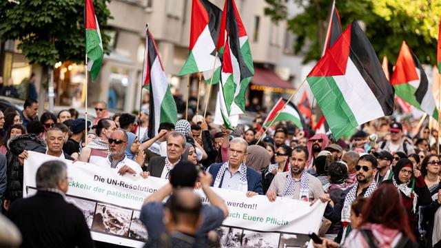 Nakba: Demonstration zum Palästinenser-Gedenktag in Berlin