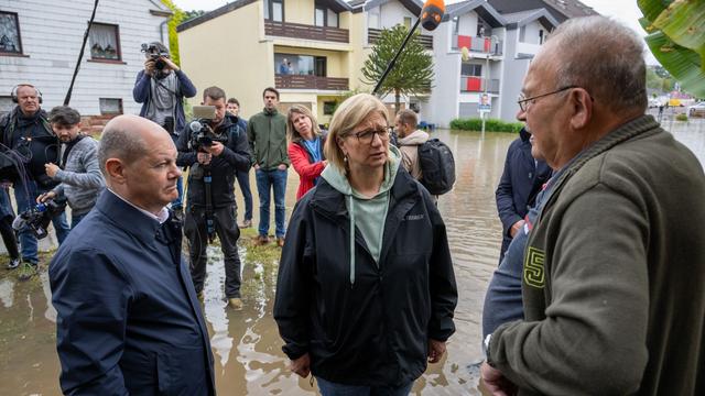 Hochwasser: Scholz versichert Saarland Solidarität des Bundes