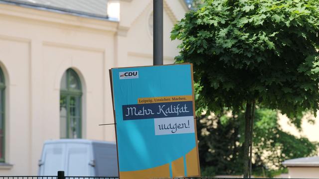Leipzig: Staatsschutz ermittelt zu gefälschten CDU-Wahlplakaten
