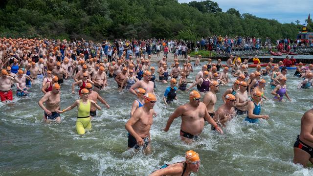 Von Rügen nach Stralsund: Mehr als 1.000 Teilnehmer beim 59. Sundschwimmen