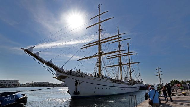 Maritimes Volksfest: Sail-Besucher «Gorch Fock» in Warnemünde