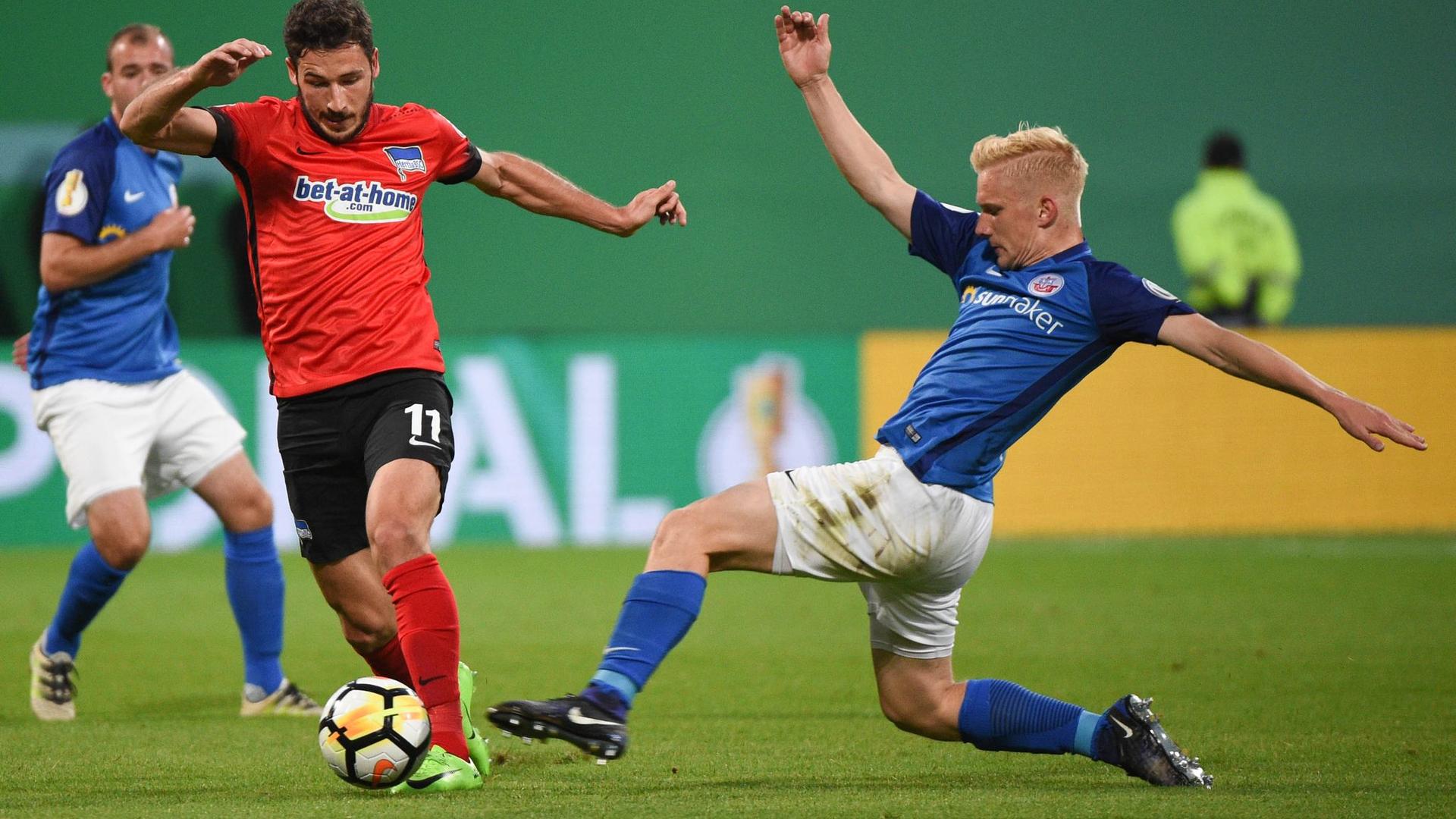 DFB-Pokal: Herthas neuer Pokalanlauf: Risikospiel in Rostock