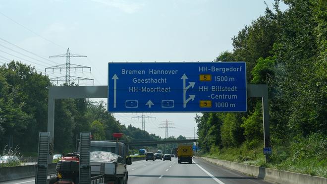 Verkehr A1 Hamburg Lbeck