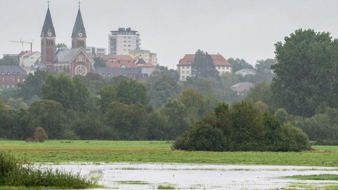 Unwetter: Hohe Wasserstände der Flüsse haben auch in Bayern für Überschwemmungen gesorgt.