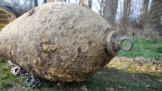 Kriegsfolgen: Een wereld Kriegsbombe is vernietigd in Paderborn. (Symbool afbeelding)