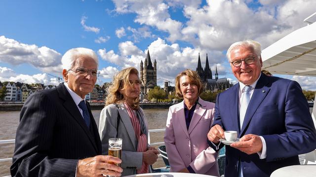 Staatsbesuch: Italiens Staatspräsident in NRW - Per Schiff nach Köln